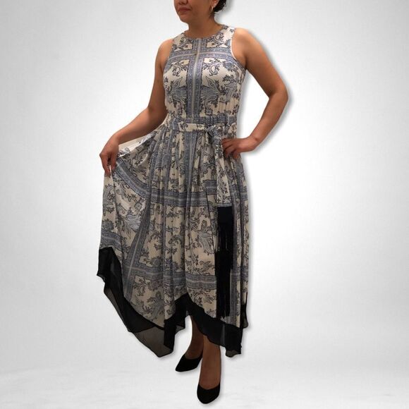 Michael Kors Printed Fit & Flare Sleeveless Dress - Picture 2 of 9